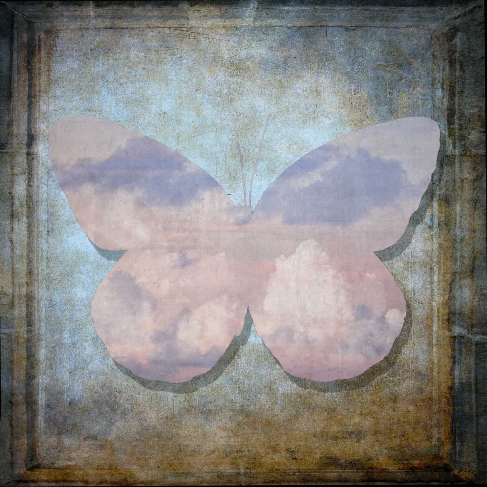 Colorful tropical Butterfly with vintage effects art print by Assaf Frank for $57.95 CAD