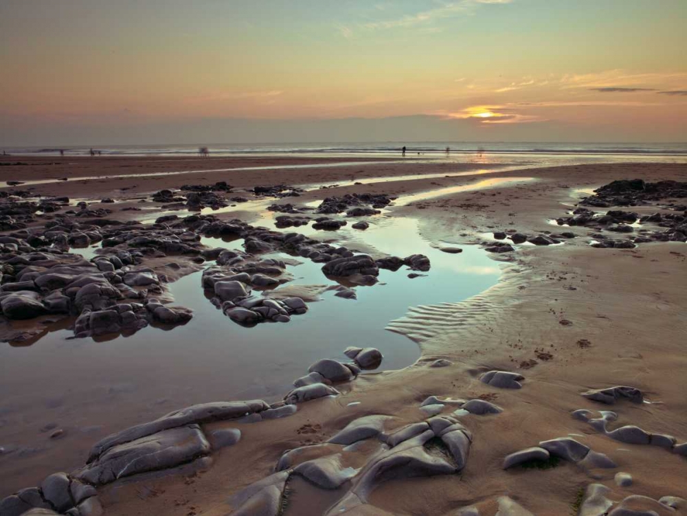Rock pools on the beach at dusk art print by Assaf Frank for $57.95 CAD