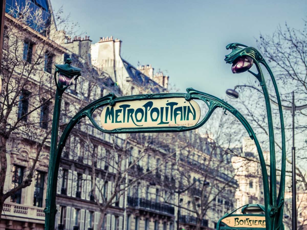Paris Metro sign art print by Assaf Frank for $57.95 CAD