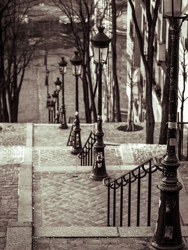 The famous staircase in Montmartre-Paris-France art print by Assaf Frank for $57.95 CAD