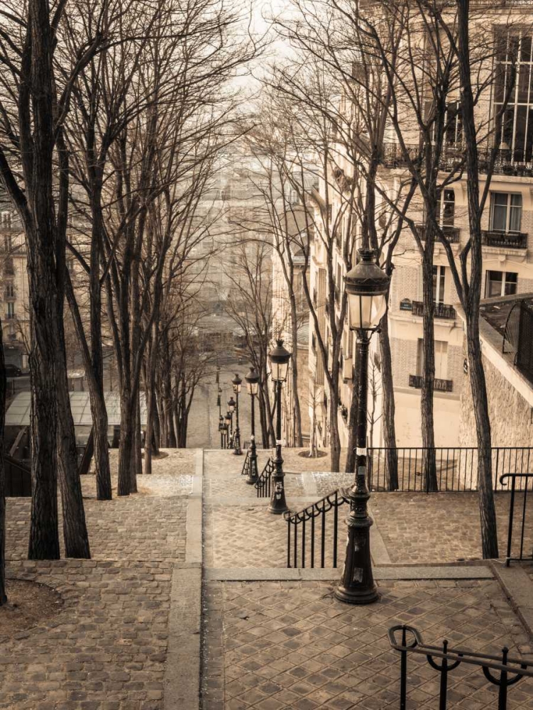 The famous staircase in Montmartre, Paris, France art print by Assaf Frank for $57.95 CAD
