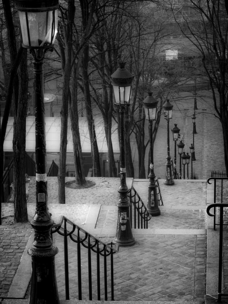 The famous staircase in Montmartre, Paris, France art print by Assaf Frank for $57.95 CAD