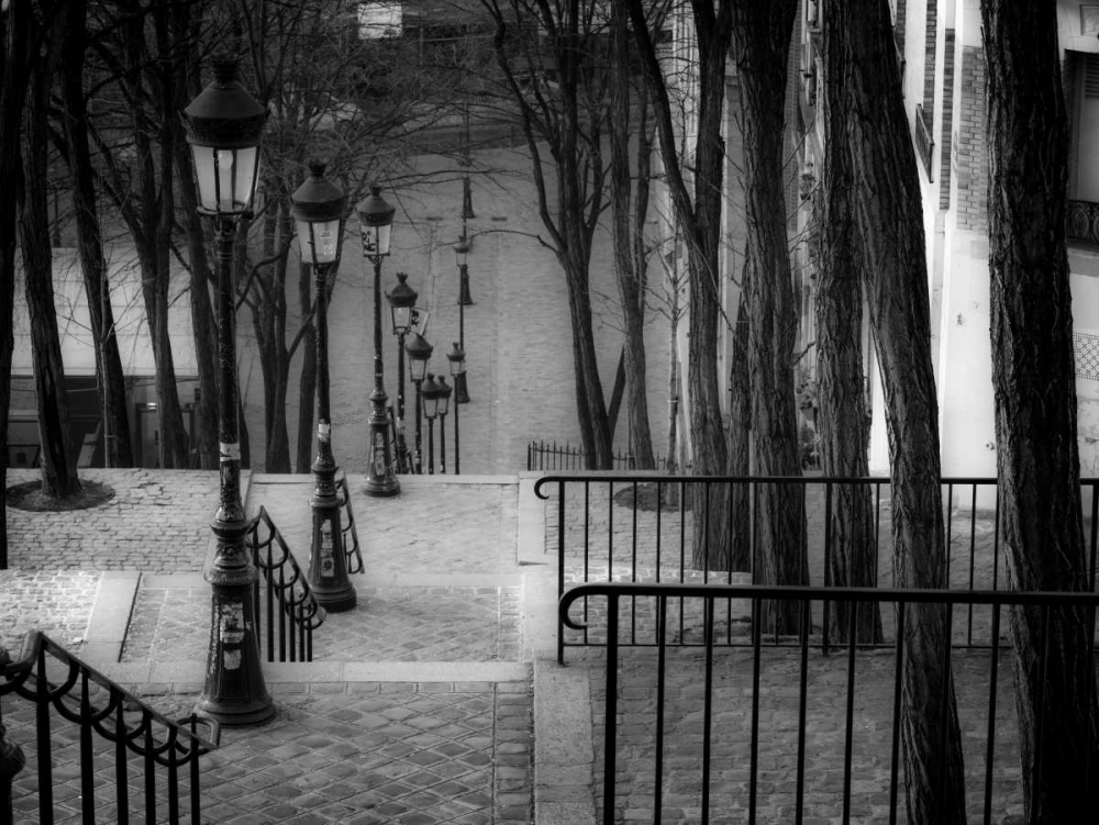 The famous staircase in Montmartre, Paris, France art print by Assaf Frank for $57.95 CAD
