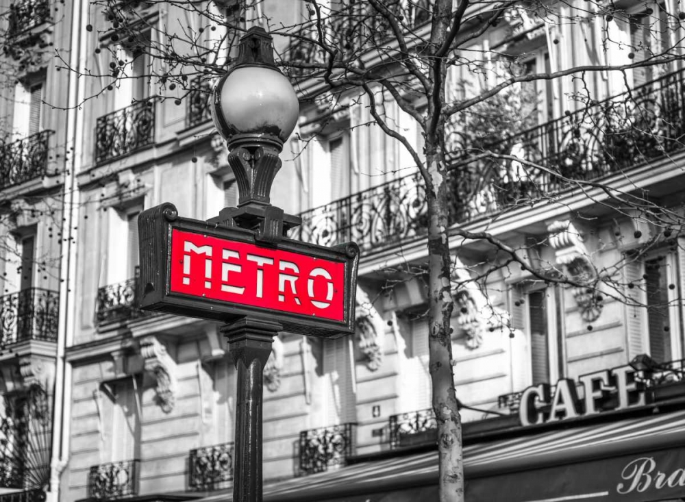 Paris Metro sign art print by Assaf Frank for $57.95 CAD
