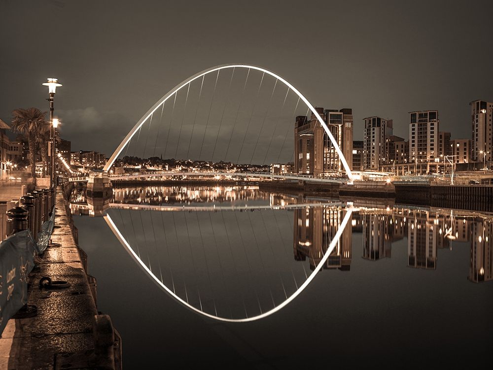 Gateshead Millenium Bridge, Newcastle Upon Tyne, FTBR-1877 art print by Assaf Frank for $57.95 CAD
