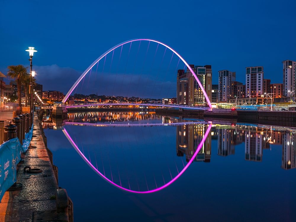 Gateshead Millenium Bridge, Newcastle Upon Tyne, FTBR-1876 art print by Assaf Frank for $57.95 CAD