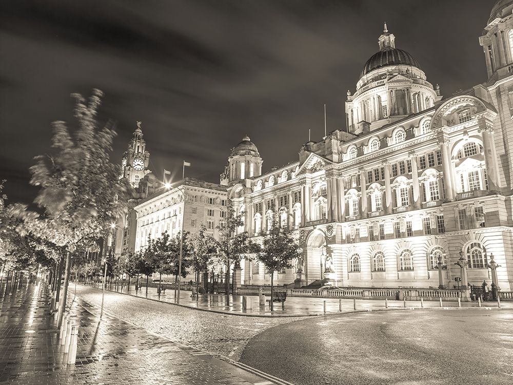 Port of-Building at night, Liverpool art print by Assaf Frank for $57.95 CAD