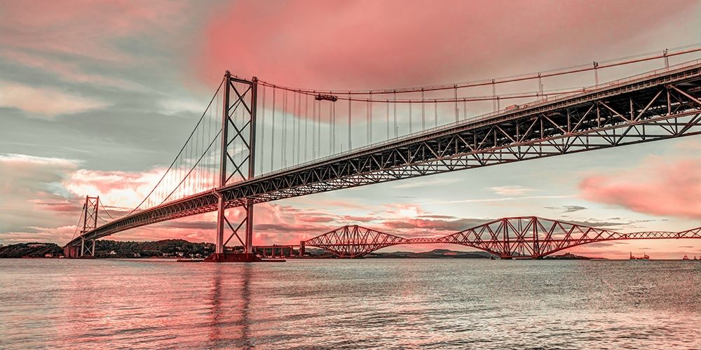 Forth Road Birdge at dusk art print by Assaf Frank for $57.95 CAD