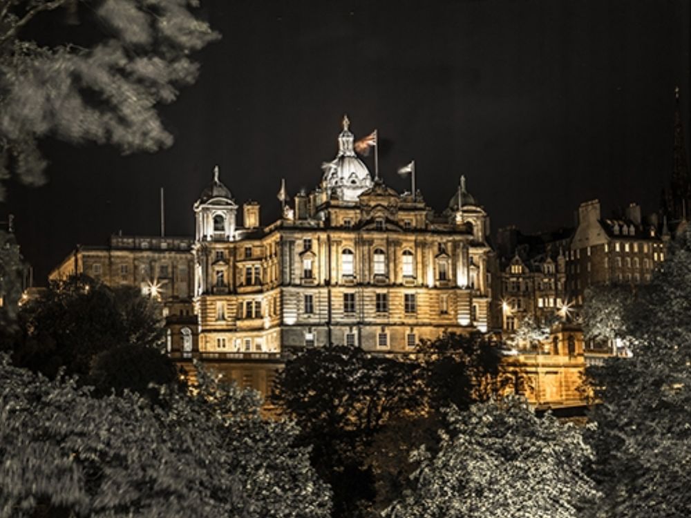 Lloyds banking group building at night art print by Assaf Frank for $57.95 CAD
