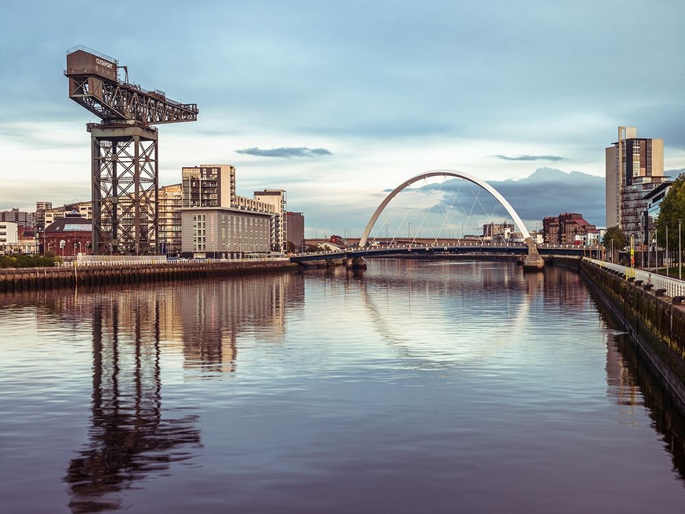 View along the river Clyde, Glasgow, FTBR-1886 art print by Assaf Frank for $57.95 CAD