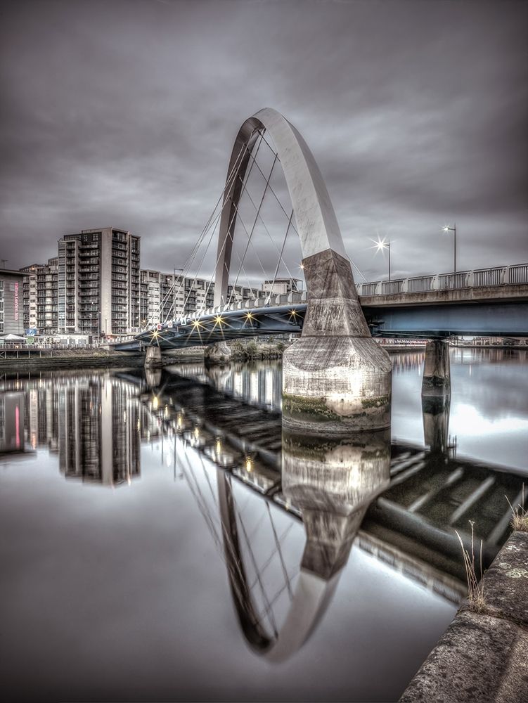 Clyde Arc bridge over river, Glasgow art print by Assaf Frank for $57.95 CAD