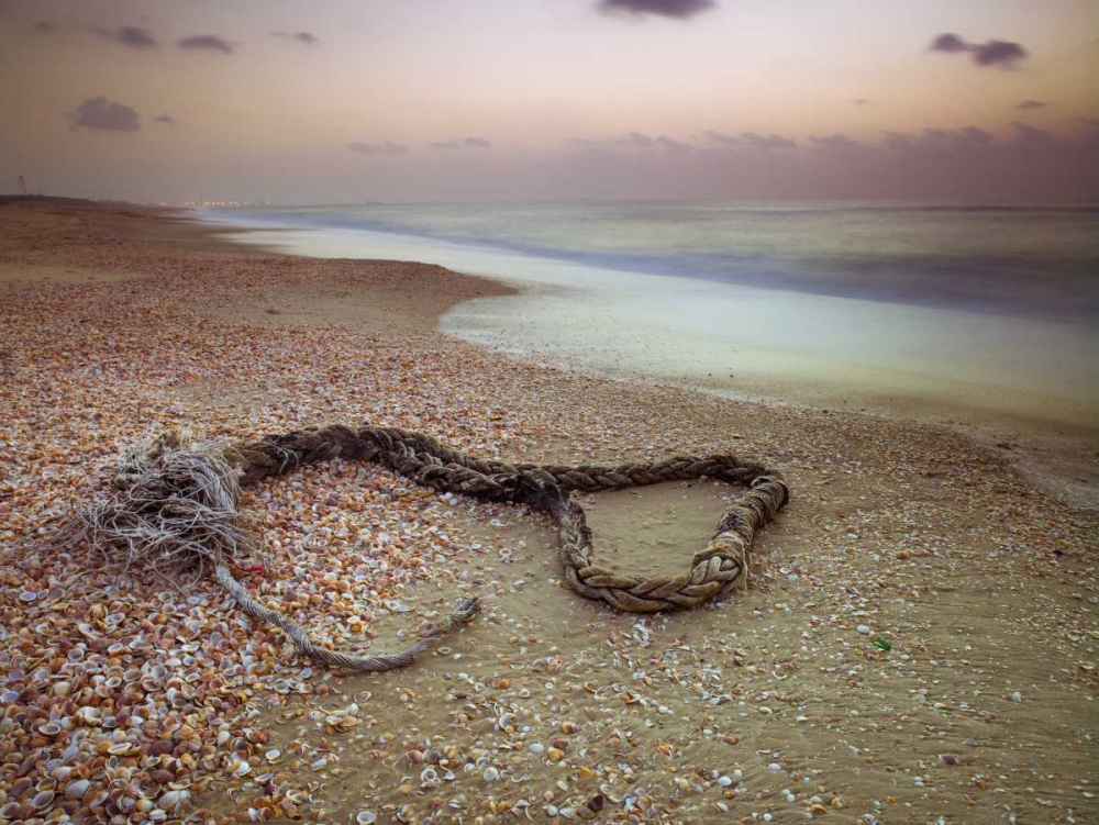 Rope lying on beach art print by Assaf Frank for $57.95 CAD