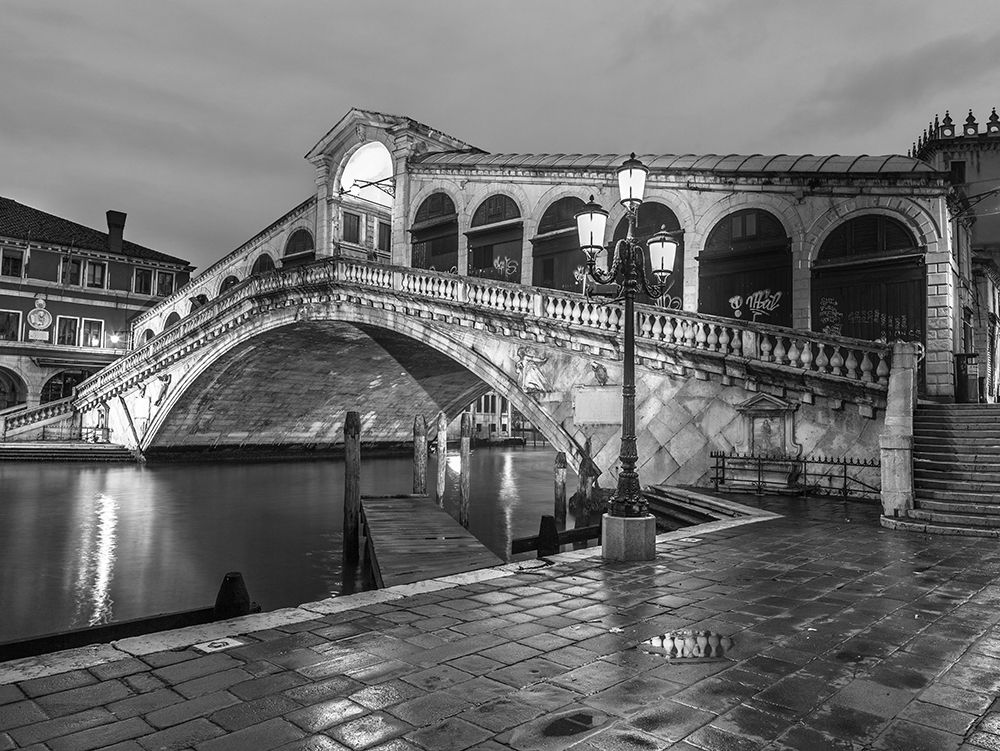 Rialto Bridge at night, Venice, Italy, FTBR-1892 art print by Assaf Frank for $57.95 CAD