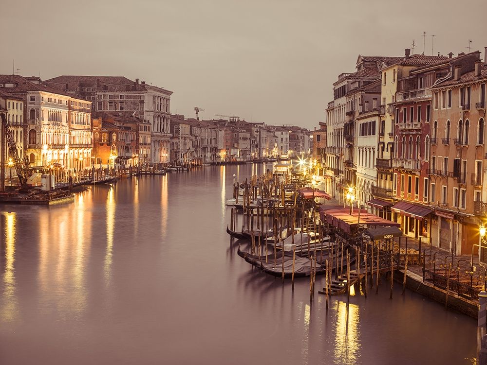 The Grand canal at dusk, Venice, Italy, FTBR-1893 art print by Assaf Frank for $57.95 CAD