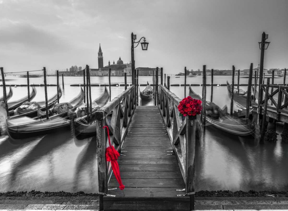 Umbrella in Doges Palace archway, Venice, Italy art print by Assaf Frank for $57.95 CAD
