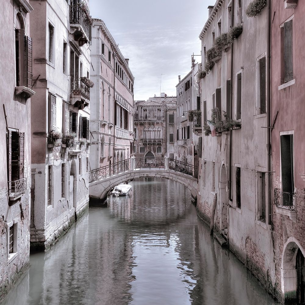 Old buildings with small bridge over narrow canal-Venice-Italy art print by Assaf Frank for $57.95 CAD
