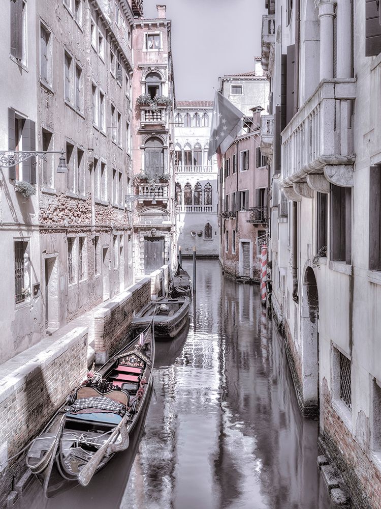 Narrow canal through old buildings - Venice - Italy art print by Assaf Frank for $57.95 CAD