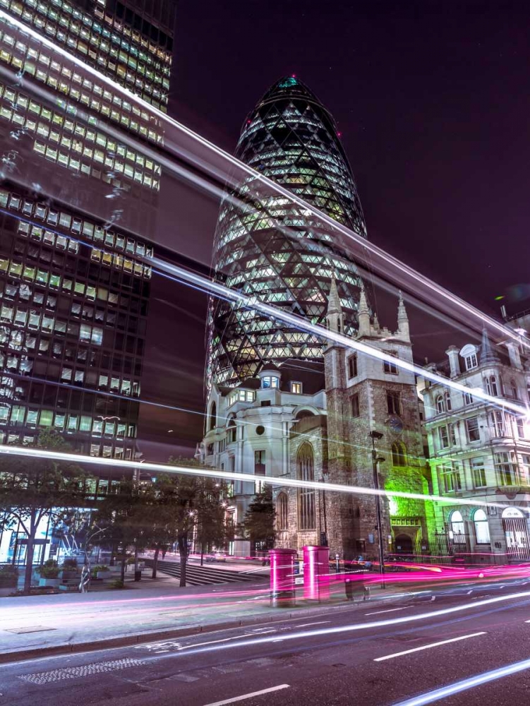 View of London at night, UK art print by Assaf Frank for $57.95 CAD