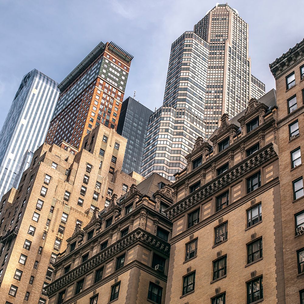 Skyscrapers in New York city art print by Assaf Frank for $57.95 CAD