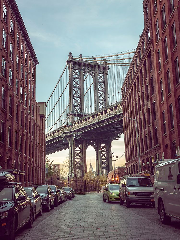 Manhattan Bridge seen from the Dumbo neighborhood in Brooklyn, New York art print by Assaf Frank for $57.95 CAD