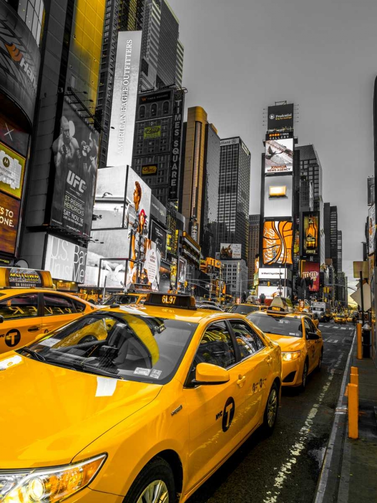 Cabs on Broadway, Times square, New York art print by Assaf Frank for $57.95 CAD