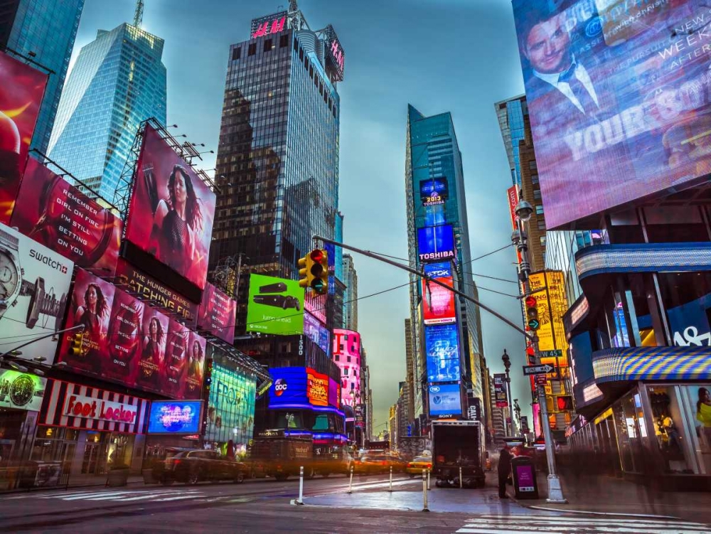 Image of Times Square, New York art print by Assaf Frank for $57.95 CAD