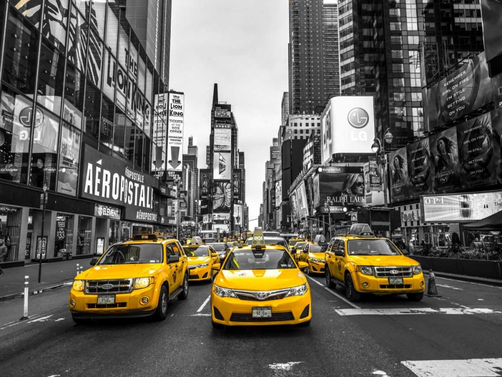 Panoramic view of illuminated Manhattan skyline at twilight - New York City art print by Assaf Frank for $57.95 CAD