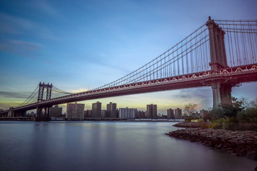 Manhattan Bridge over east river, New York art print by Assaf Frank for $57.95 CAD