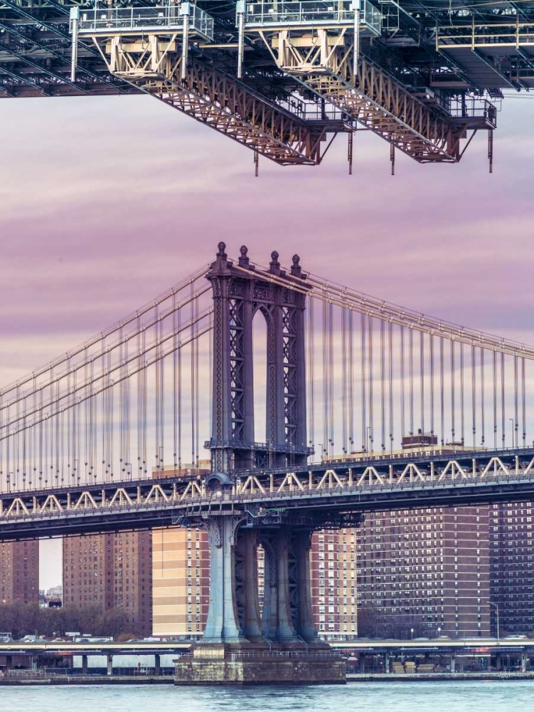 Manhattan bridge over East river - New York City art print by Assaf Frank for $57.95 CAD
