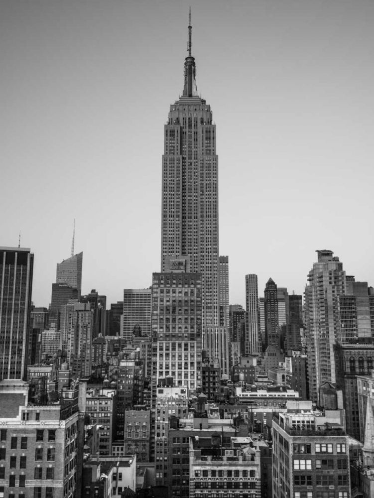 Empire State Building with New York City Manhattan skyline with skyscrapers art print by Assaf Frank for $57.95 CAD