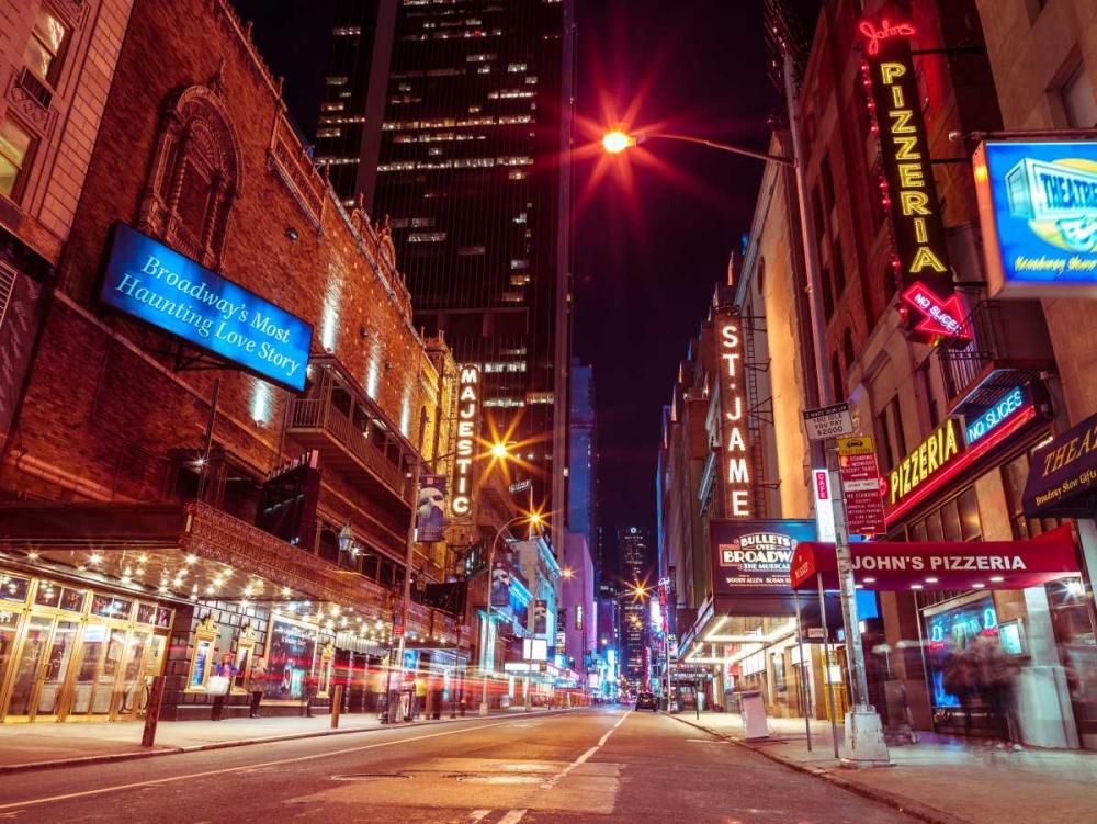 Times square and Broadway at night - New York City art print by Assaf Frank for $57.95 CAD