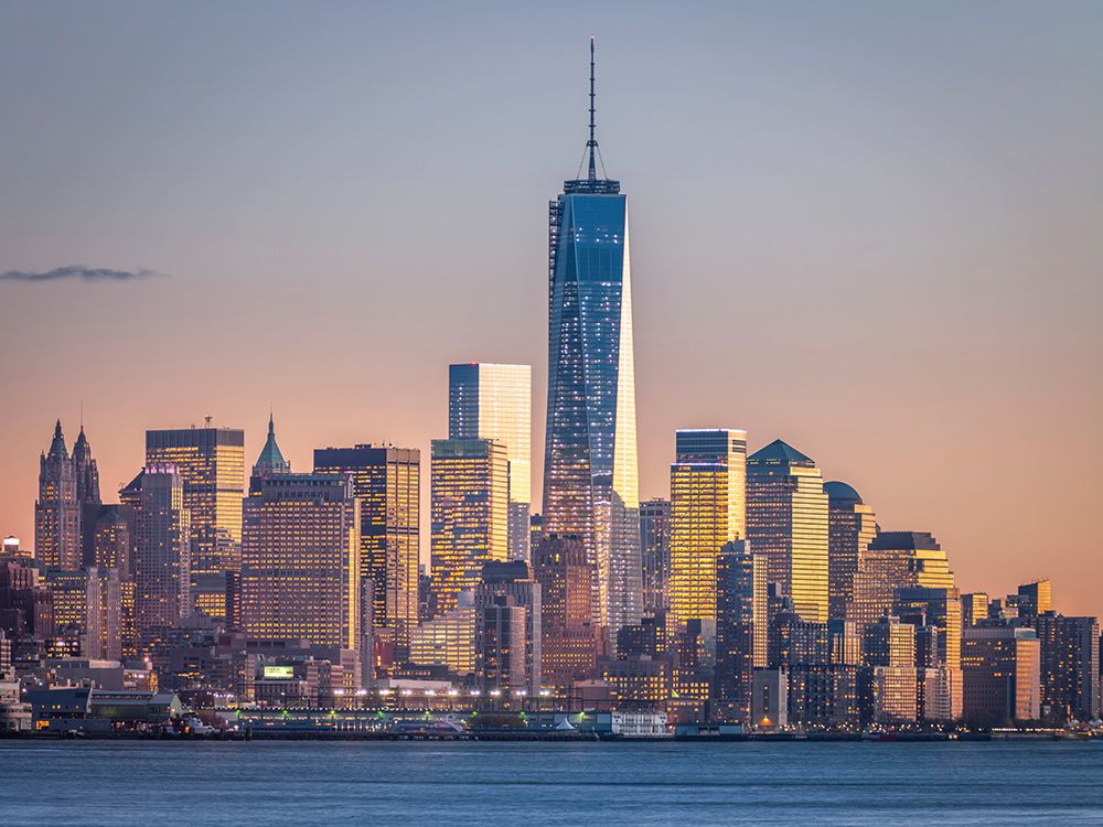 Modern architecture of Manhattan, New York art print by Assaf Frank for $57.95 CAD