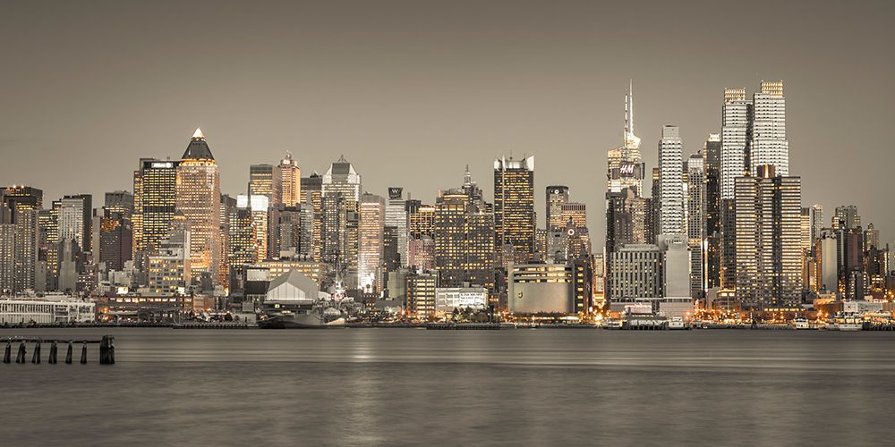 Modern architecture of Manhattan, New York art print by Assaf Frank for $57.95 CAD
