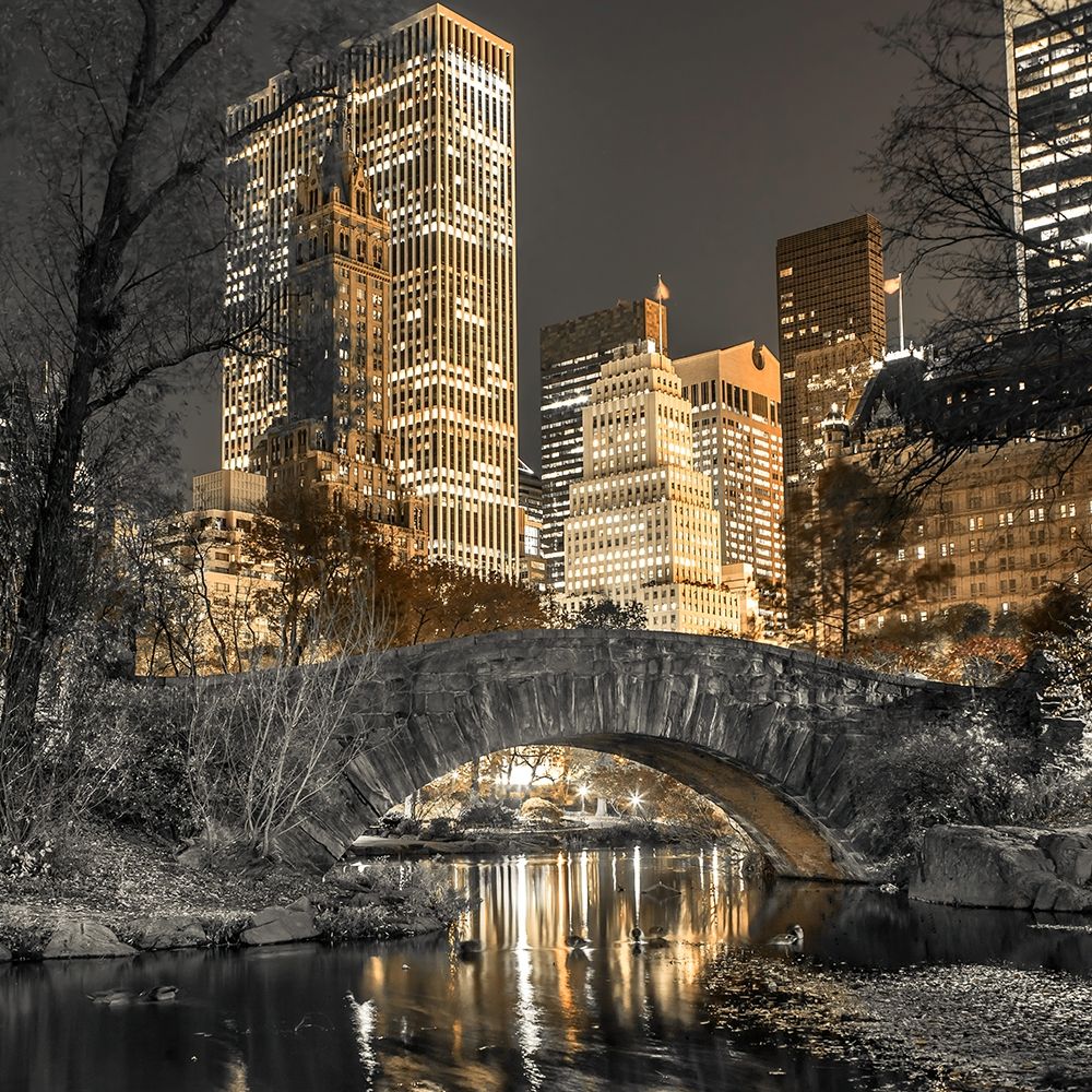 Evening view of Central Park in New York City art print by Assaf Frank for $57.95 CAD