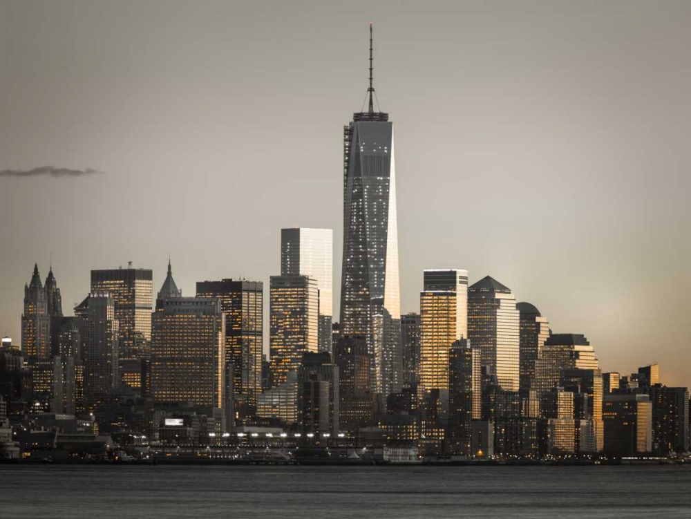 Modern architecture of Manhattan, New York art print by Assaf Frank for $57.95 CAD