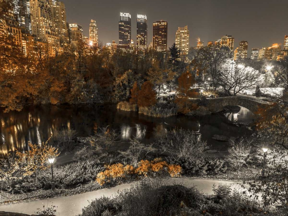 Evening view of Central Park in New York City art print by Assaf Frank for $57.95 CAD
