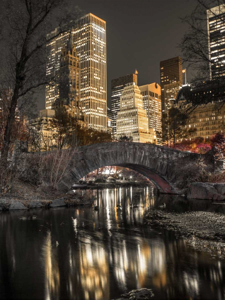 Evening view of Central Park in New York City art print by Assaf Frank for $57.95 CAD