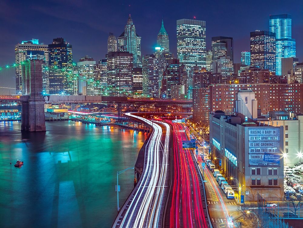 Streets of Manhattan city art print by Assaf Frank for $57.95 CAD