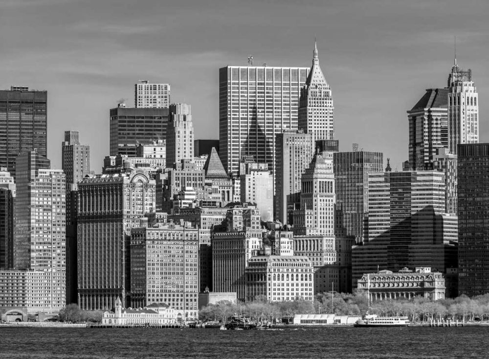 Lower Manhattan Skyline with skyscrapers, New York art print by Assaf Frank for $57.95 CAD