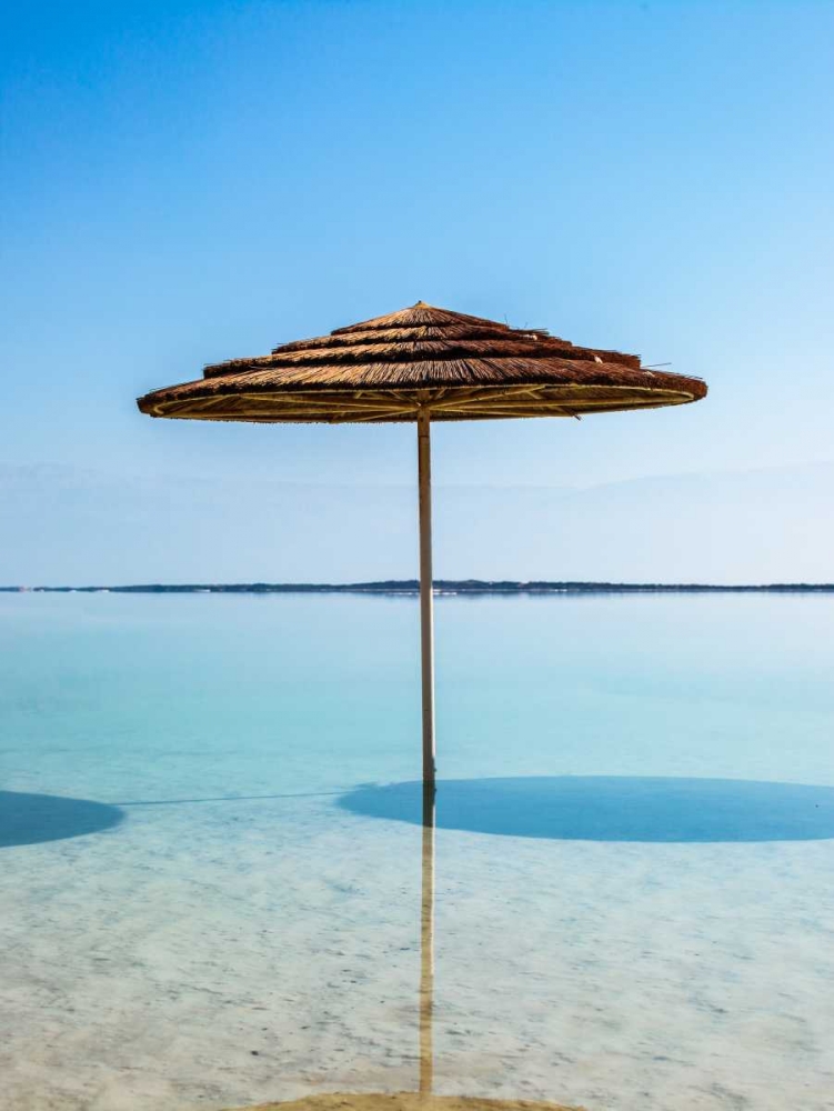Bathing canopy on the beach on the Dead Sea, Israel art print by Assaf Frank for $57.95 CAD