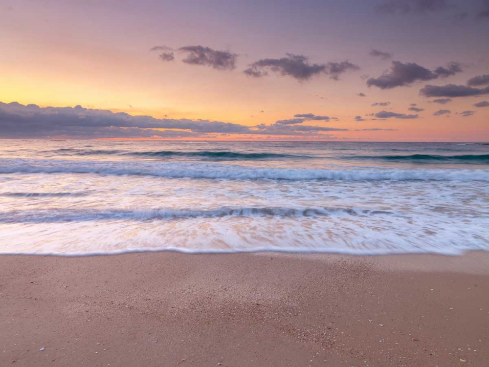 Evening view of beautiful beach in Israel art print by Assaf Frank for $57.95 CAD