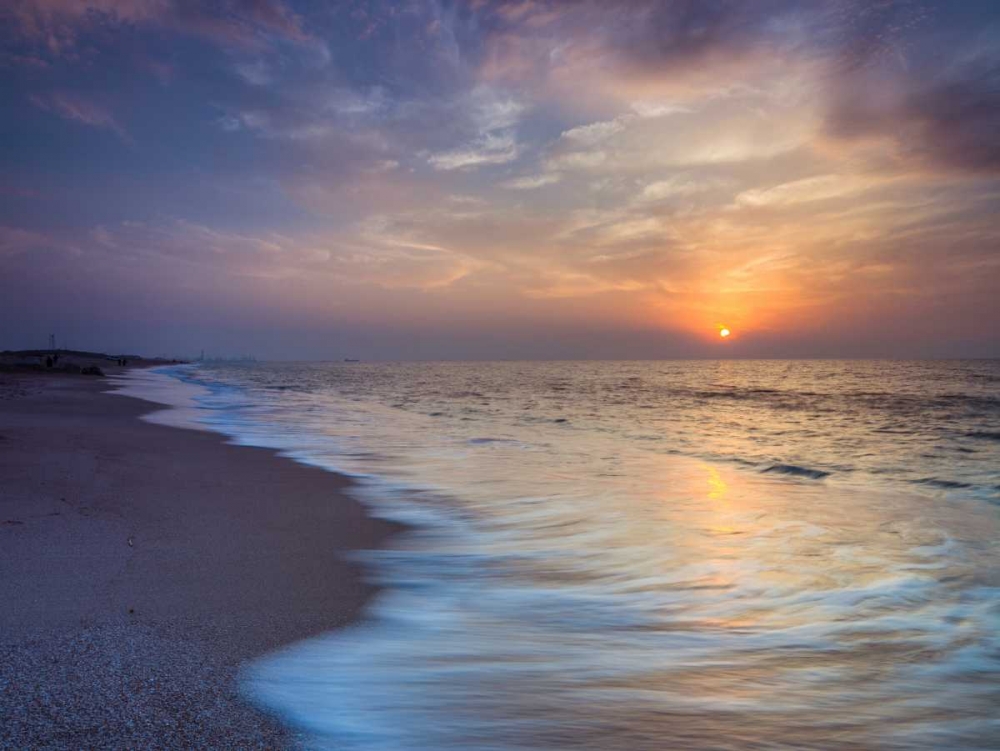 Evening view of beautiful beach in Israel art print by Assaf Frank for $57.95 CAD