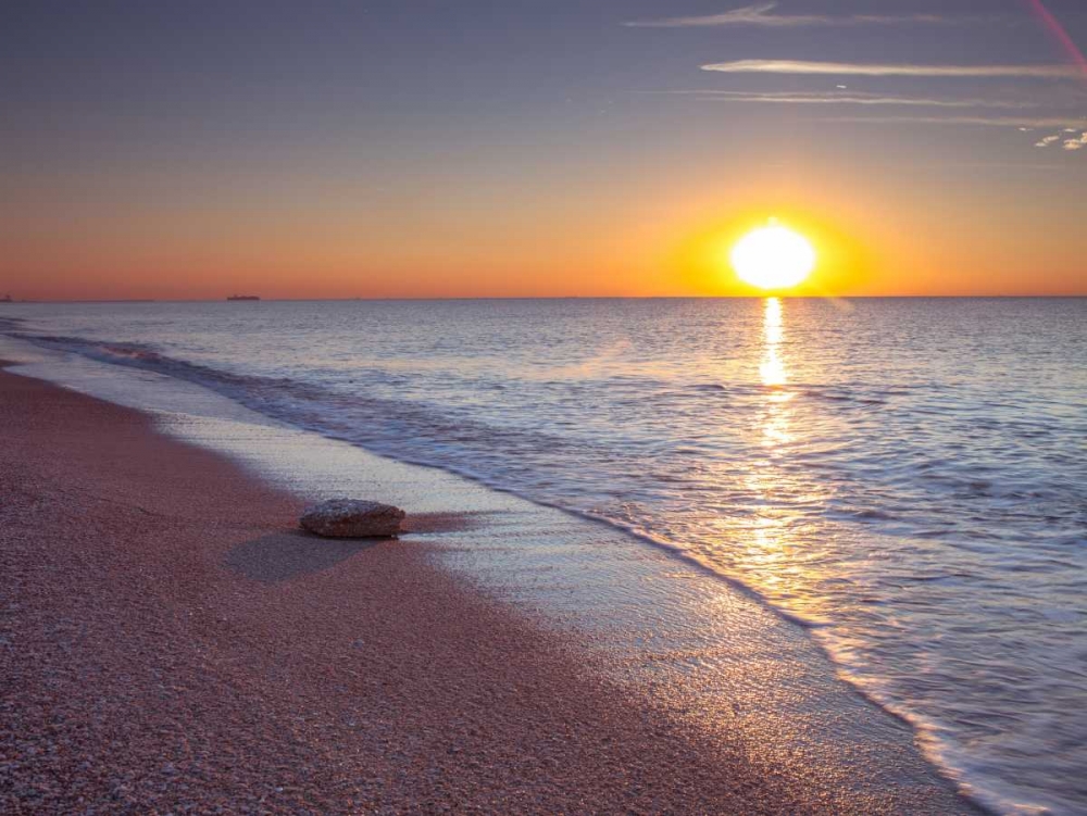 Tranquil beach at dusk art print by Assaf Frank for $57.95 CAD