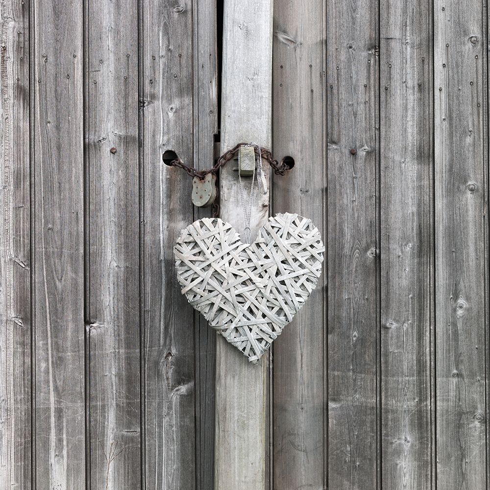 Heart on old rustic door art print by Assaf Frank for $57.95 CAD