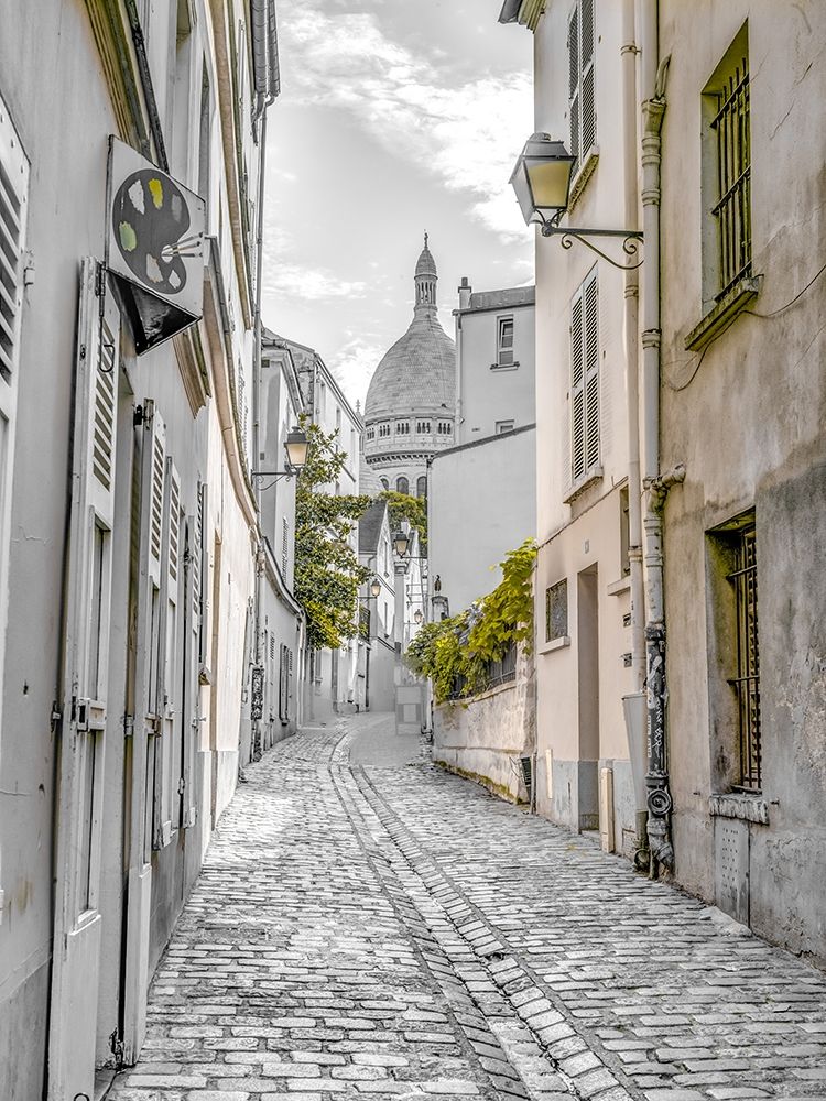 Cobbled Street-Montmartre-Paris art print by Assaf Frank for $57.95 CAD