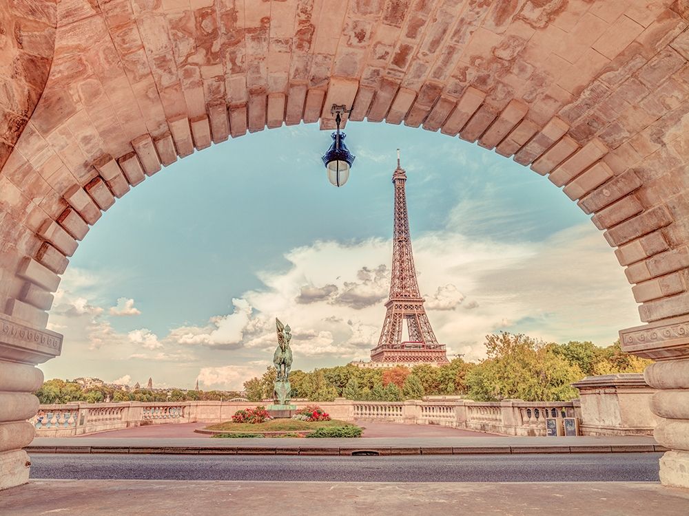 Eiffel Tower from Bir-Hakeim Bridge-Paris-France art print by Assaf Frank for $57.95 CAD