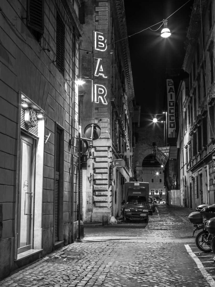 Vehicles parked on narrow city streets of Rome, Italy art print by Assaf Frank for $57.95 CAD