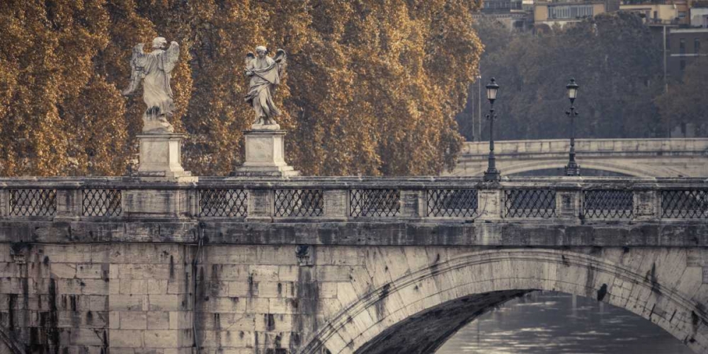 Saint Angelo bridge and Tiber River, Rome, Italy art print by Assaf Frank for $57.95 CAD