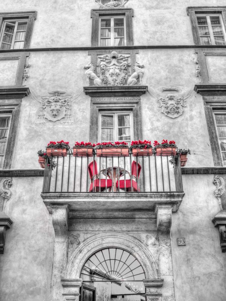Old building with balcony in Rome, Italy art print by Assaf Frank for $57.95 CAD