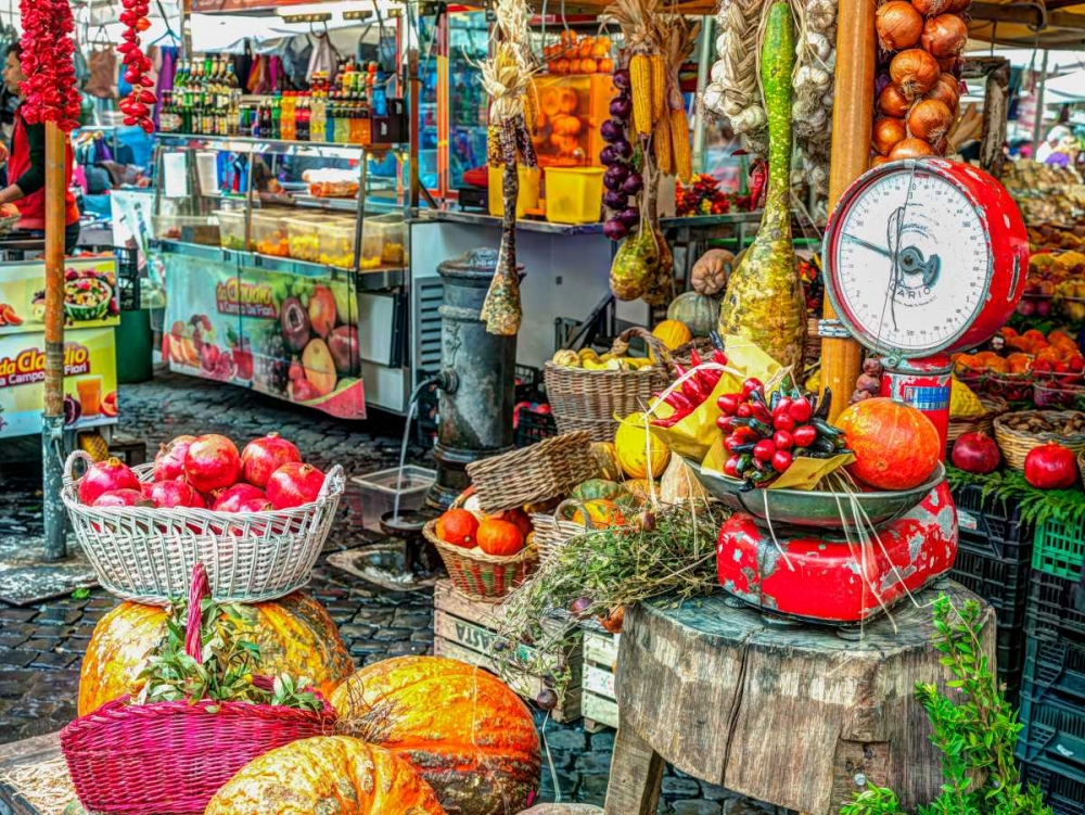Market place in Rome, Italy art print by Assaf Frank for $57.95 CAD